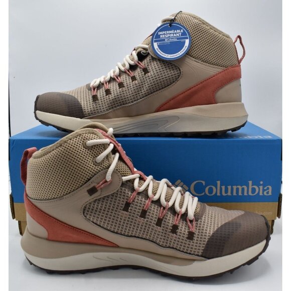 Columbia Womens 11 Trailstorm Omni-Tech Mid Oxford Tan Waterproof Hiking Boots - Picture 10 of 14